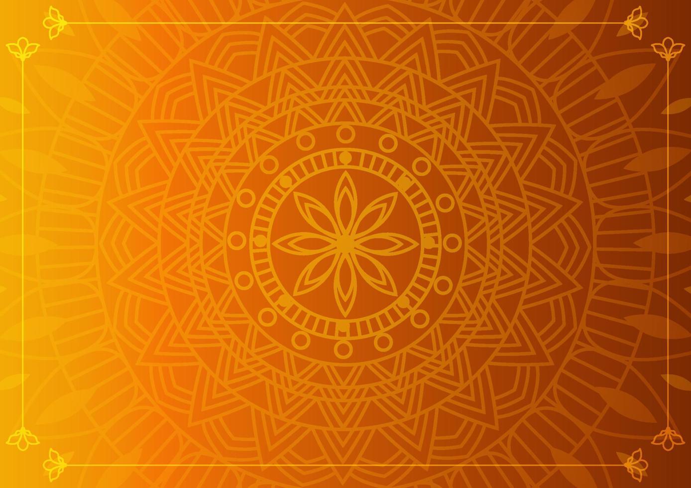 Art of traditional Indian geometric. Luxury mandala graphic background. Earth tone ornamental on shadow transparency. Decorative pattern east style. Vector illustration with copy space.
