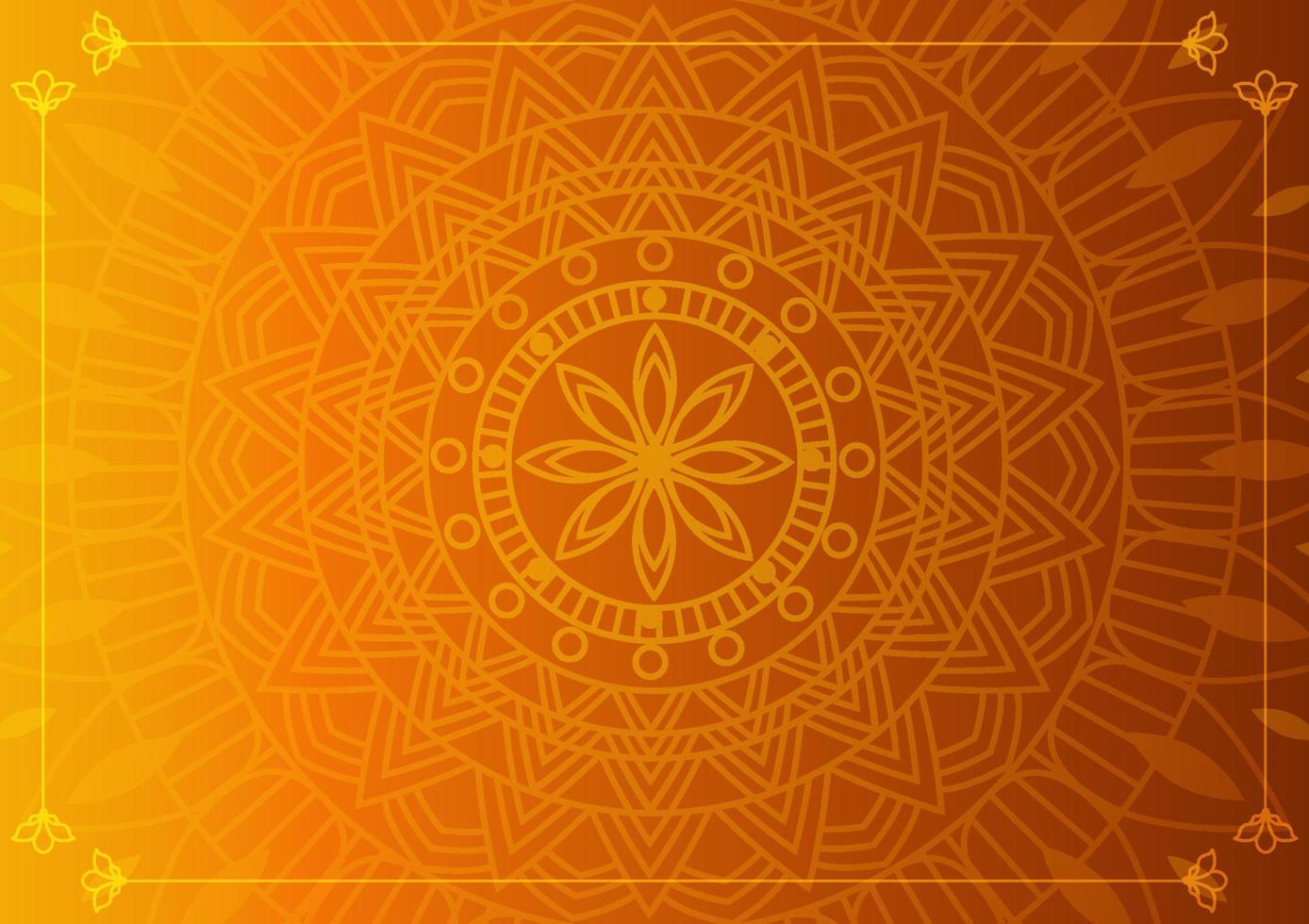 Art of traditional Indian geometric. Luxury mandala graphic background. Earth tone ornamental on shadow transparency. Decorative pattern east style. Vector illustration with copy space.