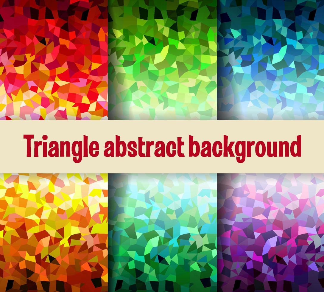 Multicolor triangular mesh mosaic background, creative design templates 7439948 Vector Art at