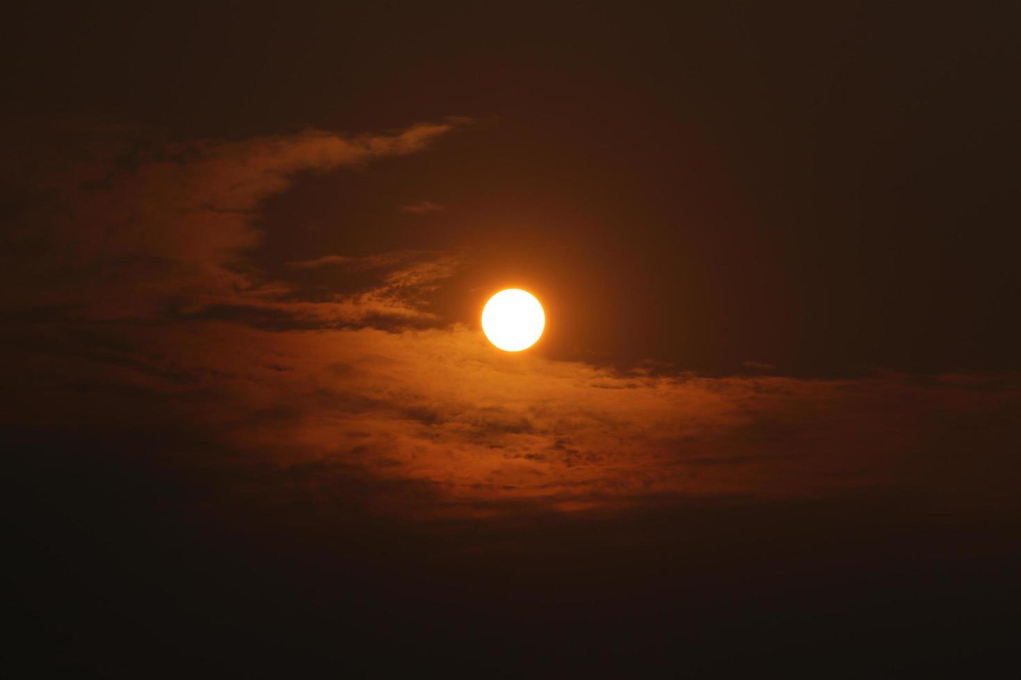 Sunset and cloud background, twilight time. photo