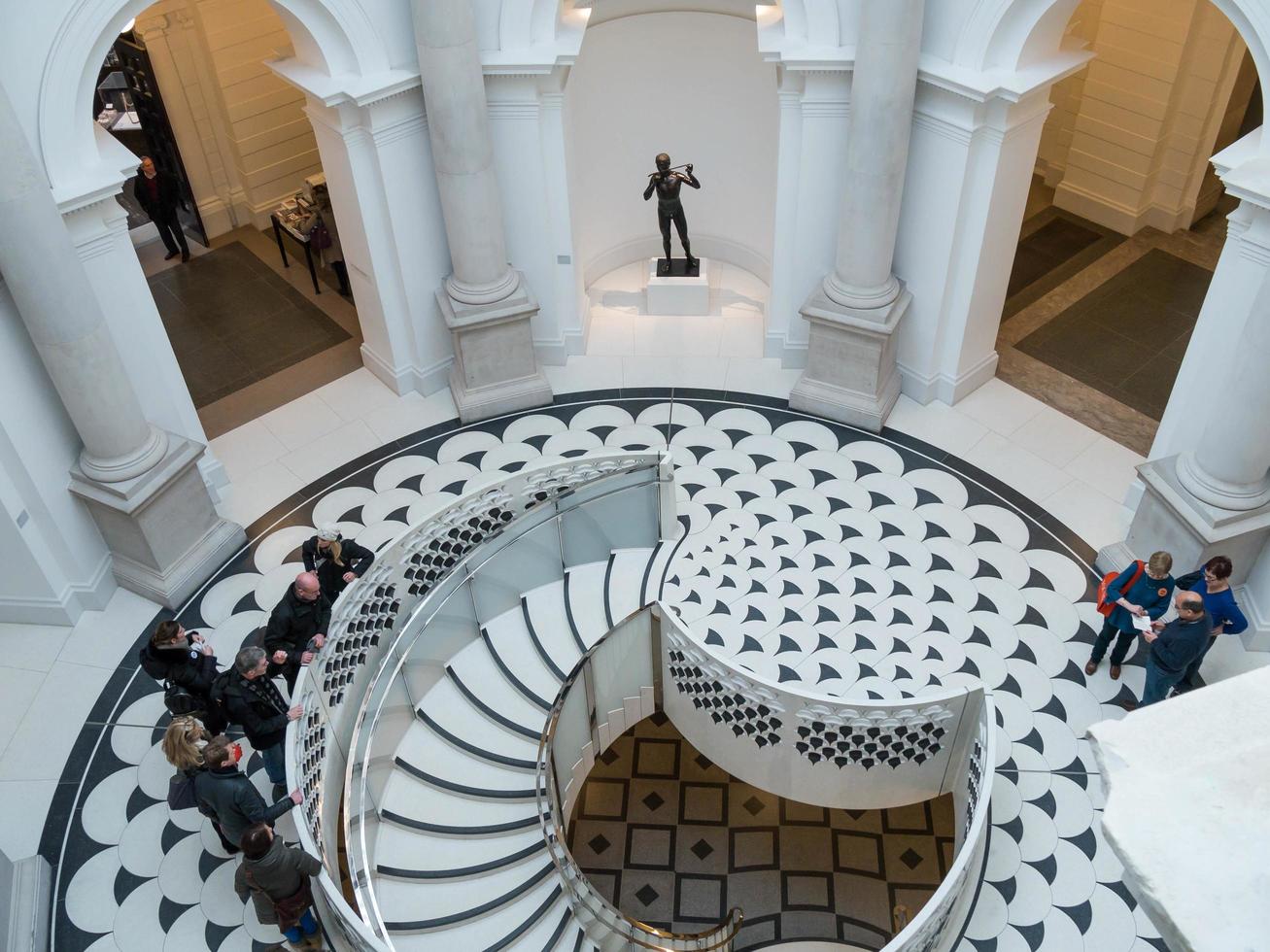 Londres, Reino Unido, 2014. Tate britain escalera de caracol foto