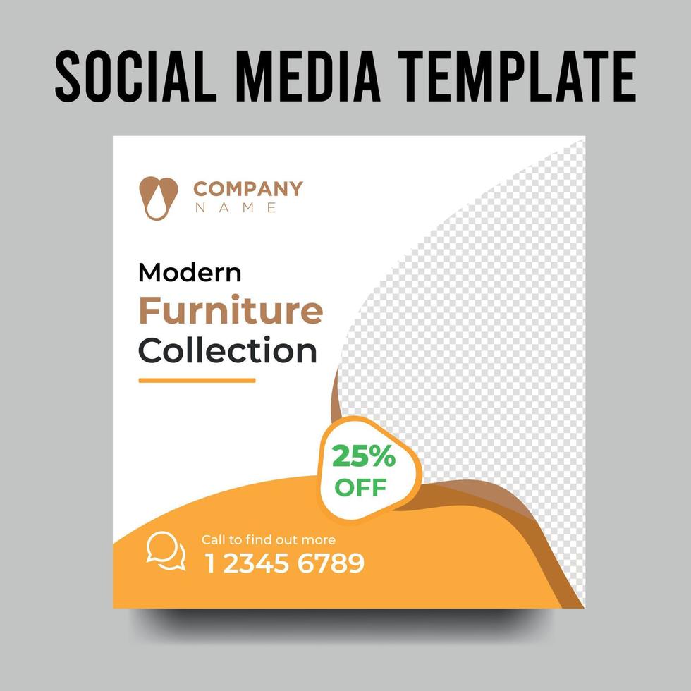 social media post template collection and web internet ads design vector