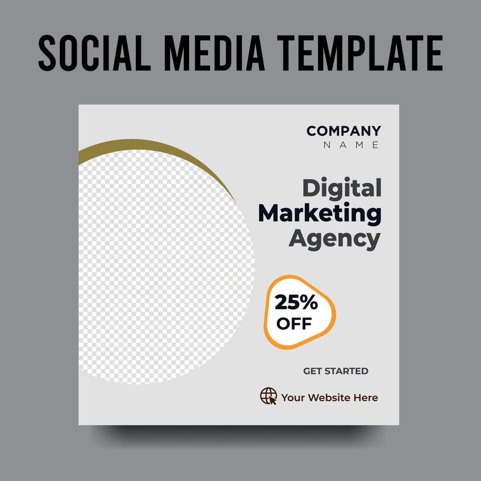 social media post template collection and web internet ads design vector