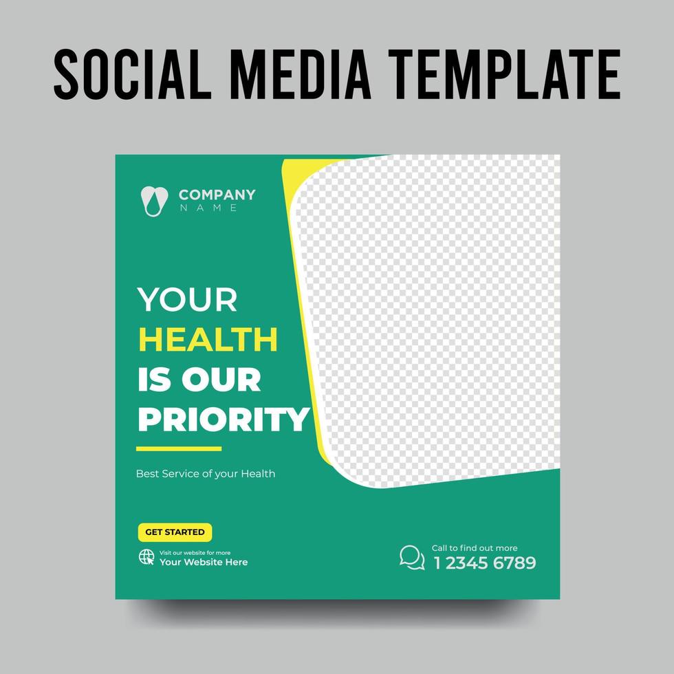 social media post template collection and web internet ads design vector