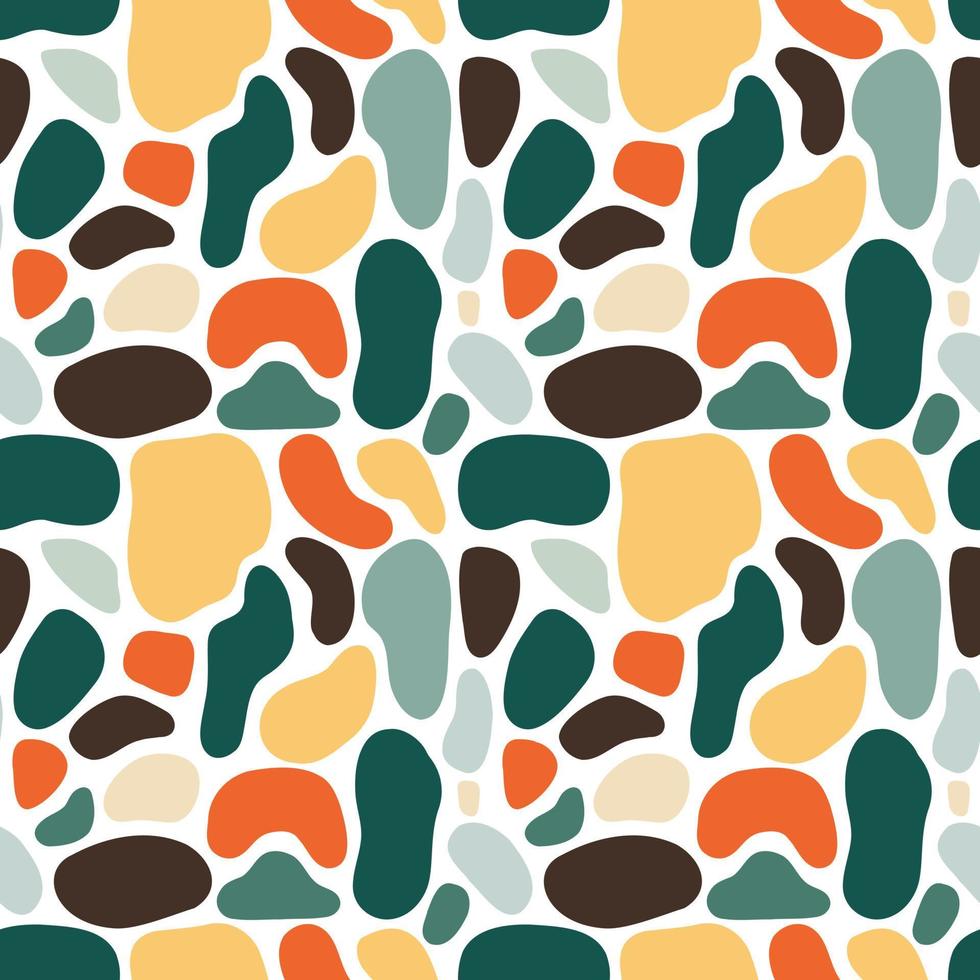 camouflage with earthy colors seamless pattern vector