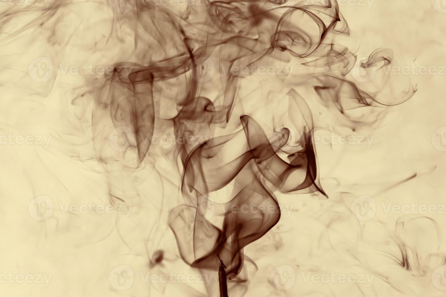 The smoke is colorful. It is abstract. photo
