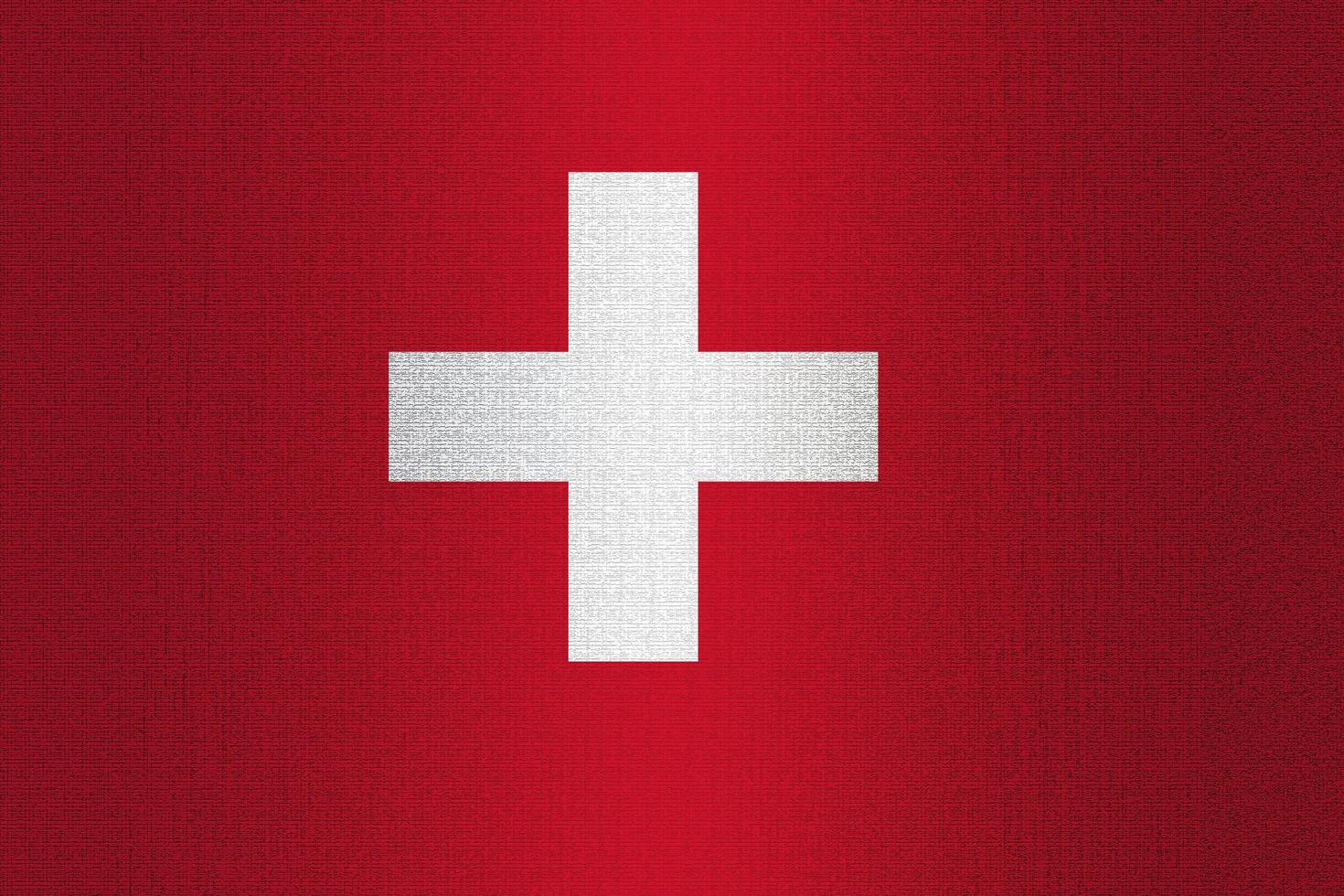 bandera de suiza en piedra foto