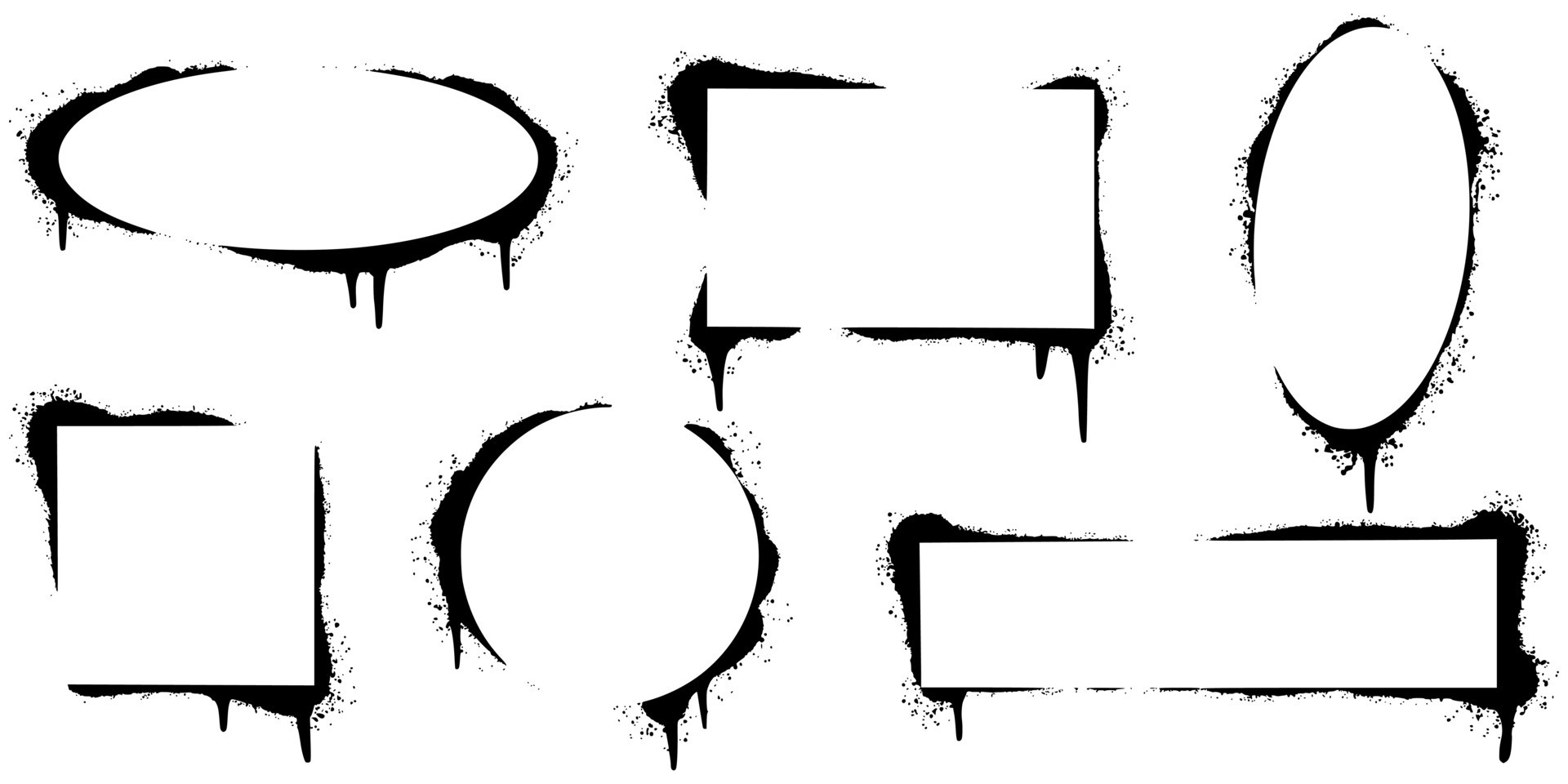 Grunge Stencil Spray Paint Alphabet (PNG Transparent, SVG)