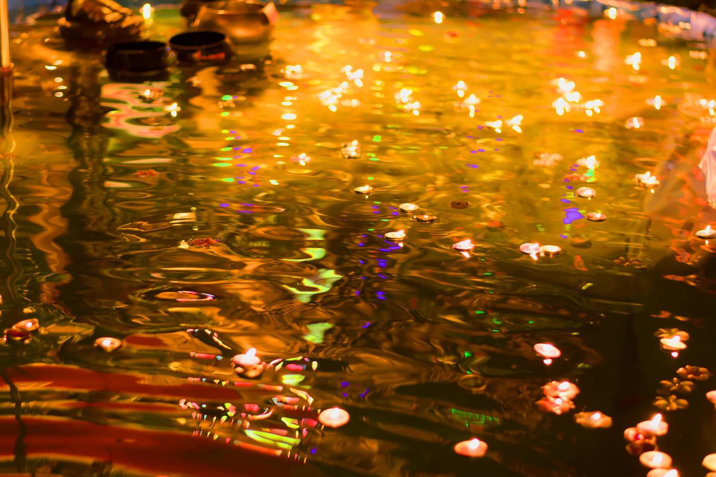 Colorful bokeh lights photo
