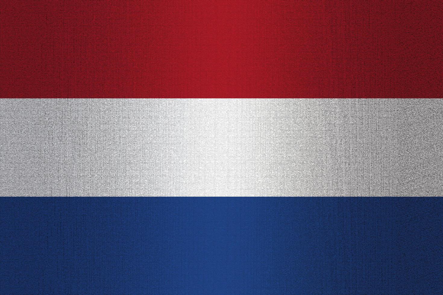 bandera de holanda en piedra foto