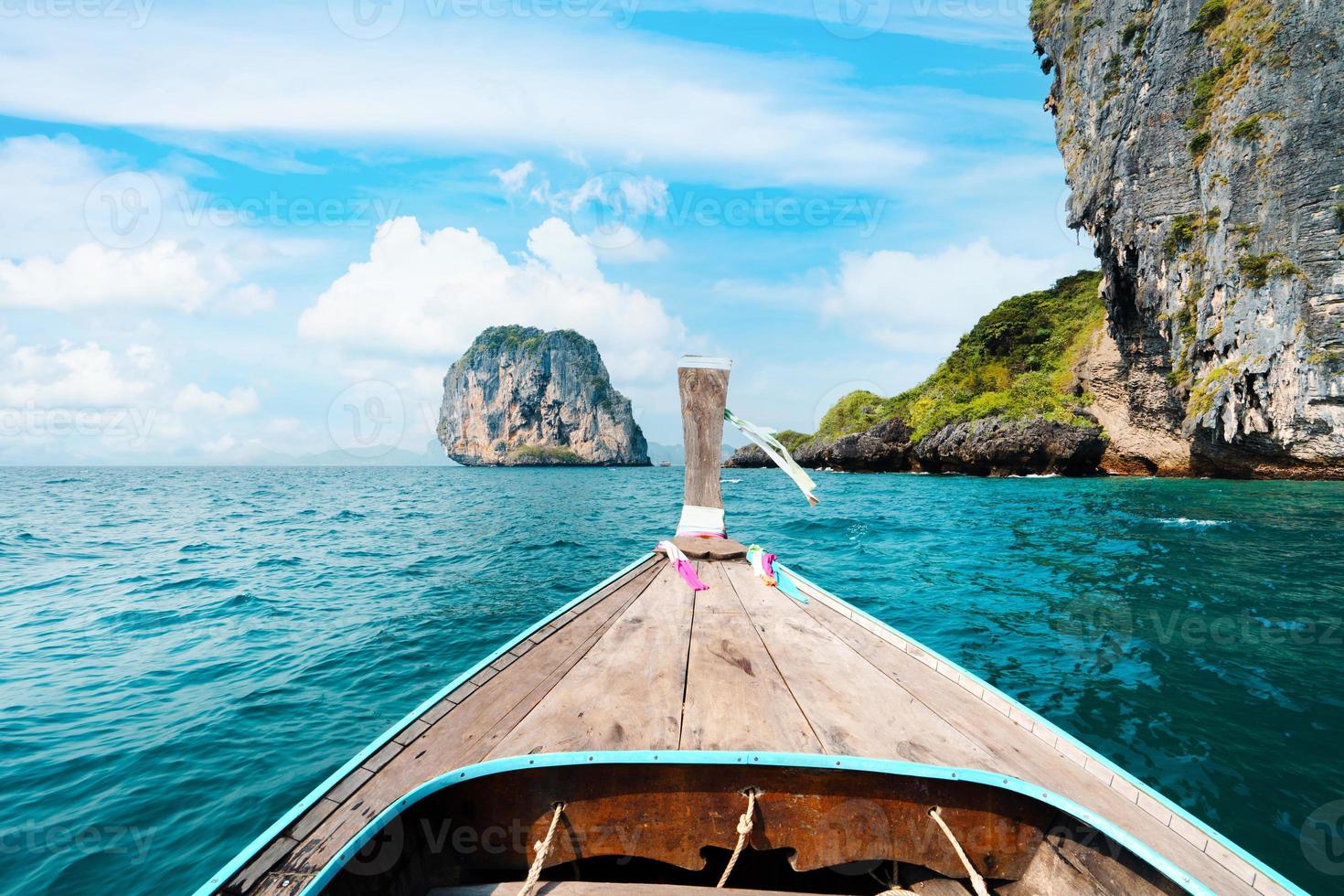 Boat trips on the seas and islands,Travel on a long-tail boat photo