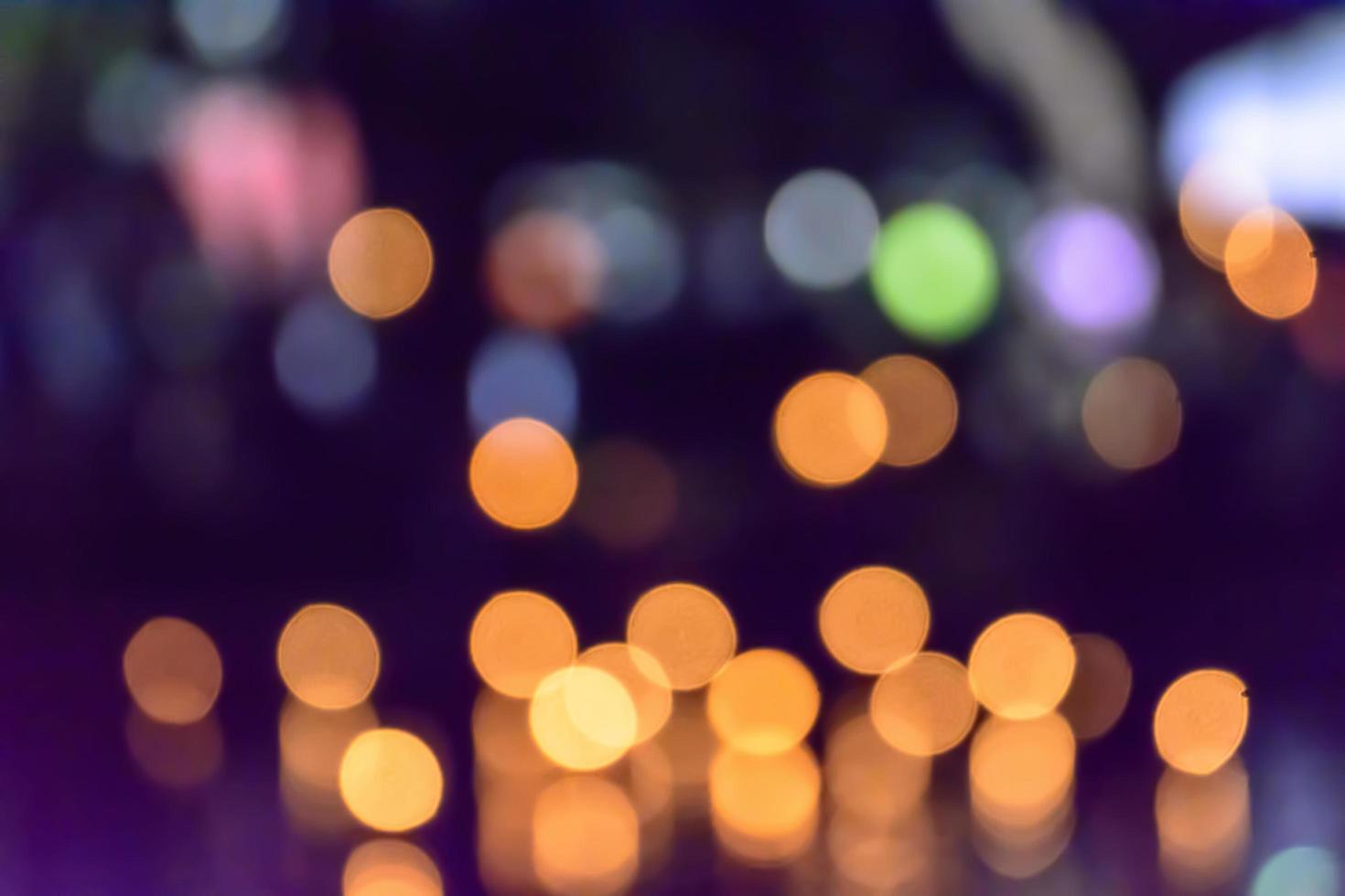 Colorful bokeh lights photo