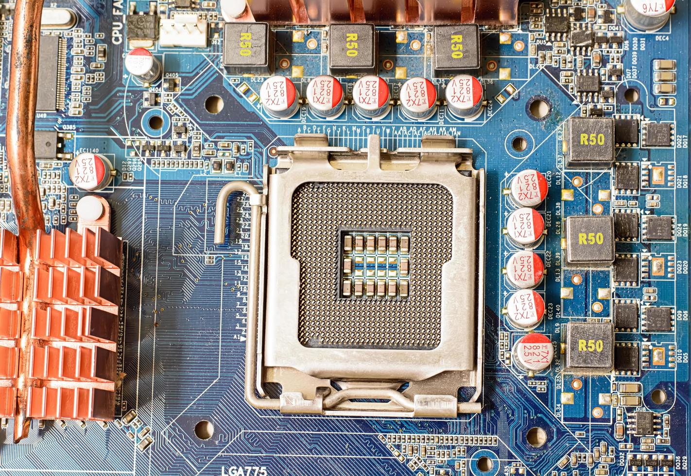 Old mainboard 775 photo