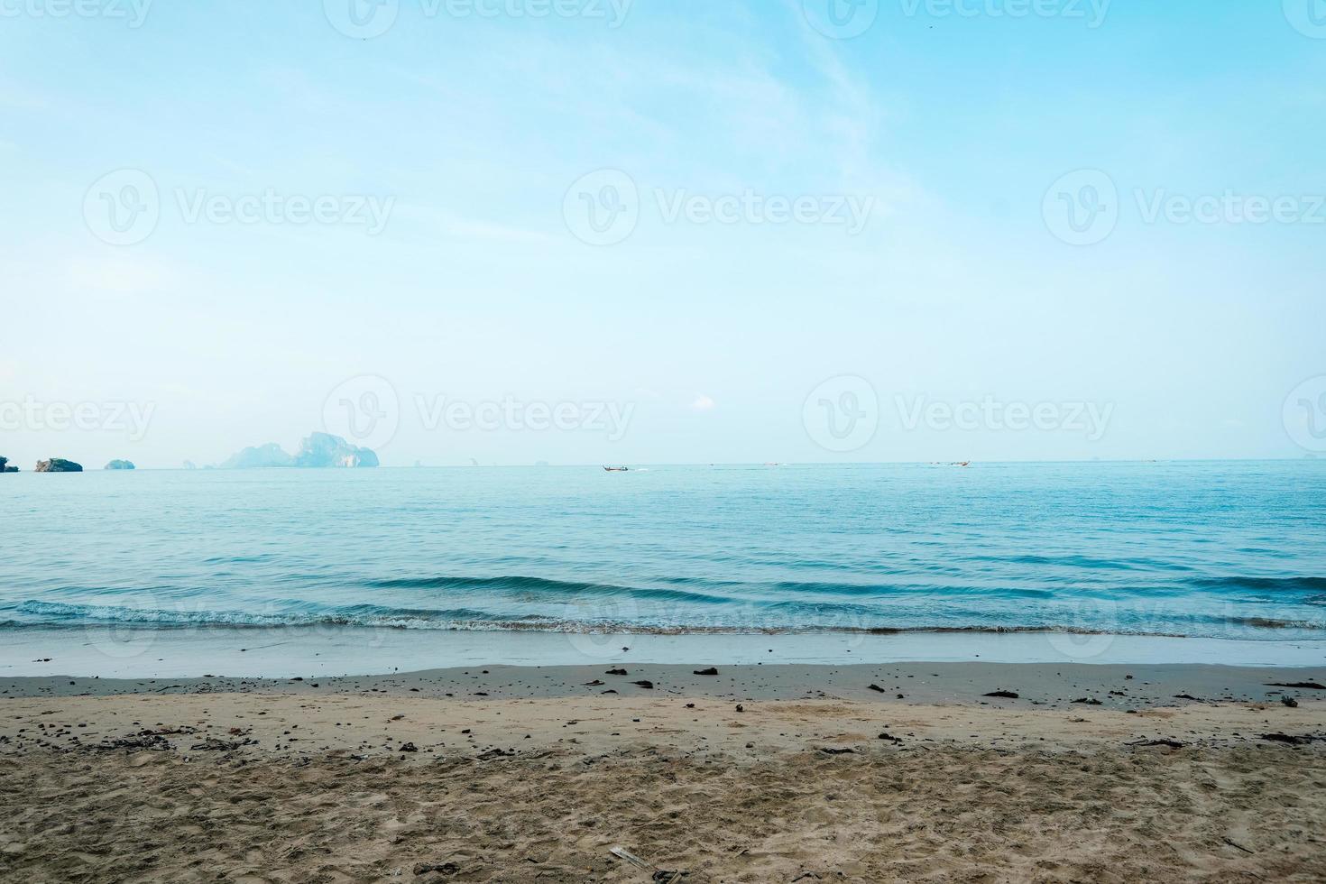 beach on a tropical island in the afternoon photo