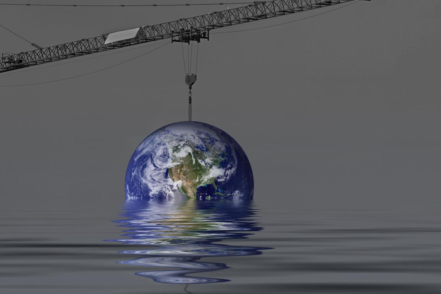 Planet World. Elements of the furnished by NASA. photo