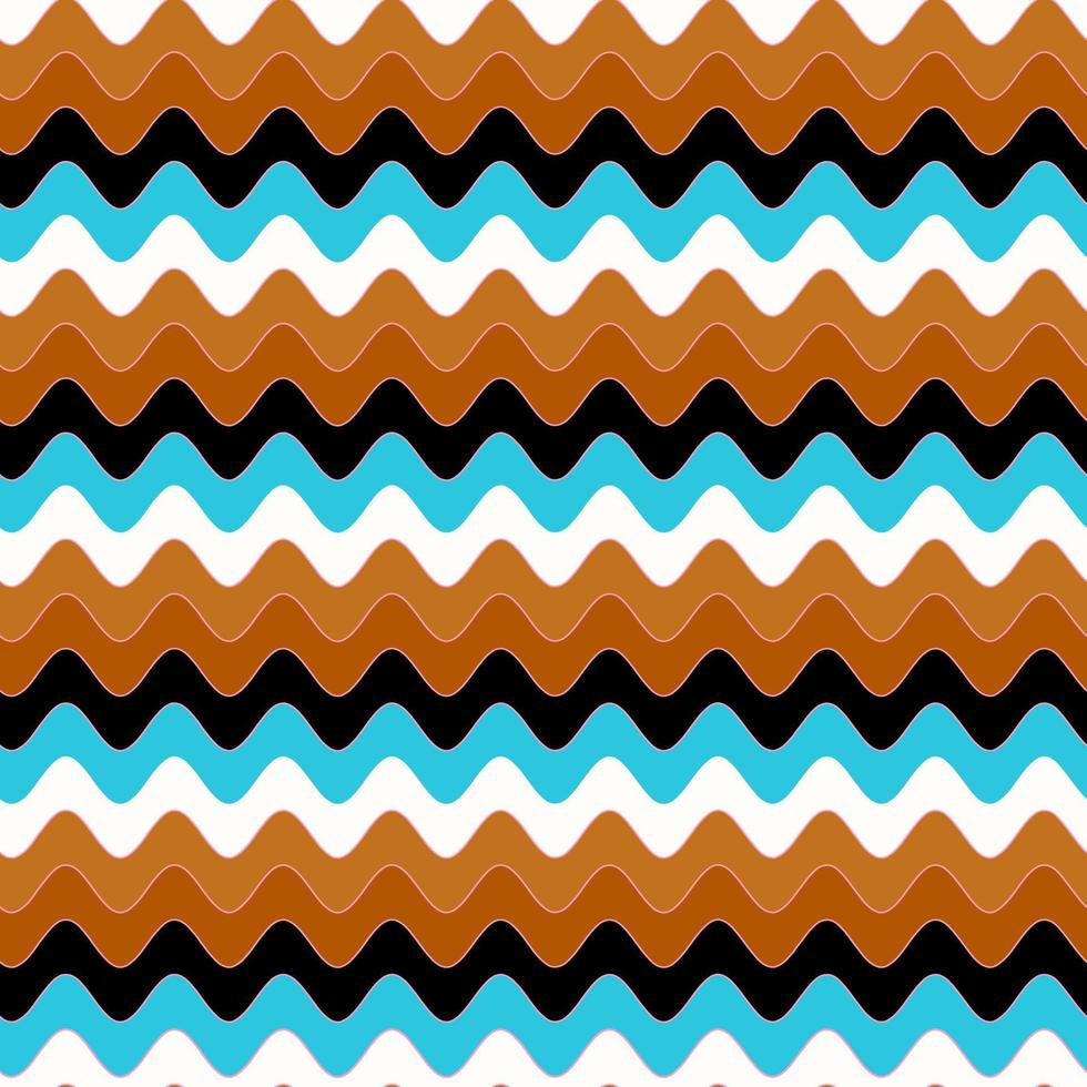 repeating multicolored chevron waves vector seamless pattern