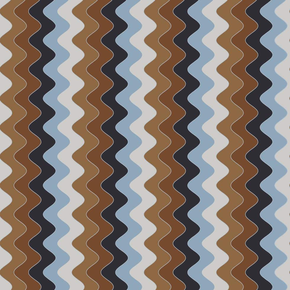 repeating multicolored chevron waves vector seamless pattern