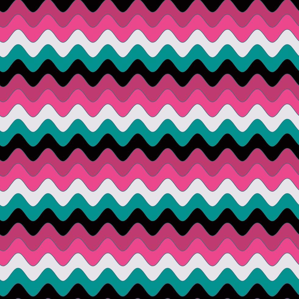 repeating multicolored chevron waves vector seamless pattern