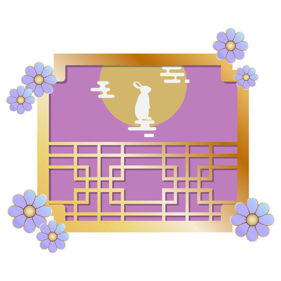 Happy Mid Autumn Festival Banner. vector