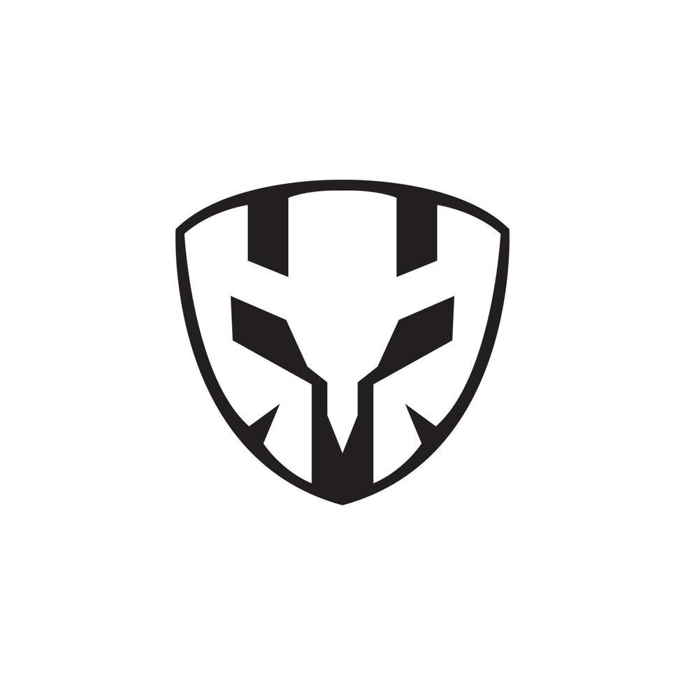owl shield logo template vector icon symbol illustration design