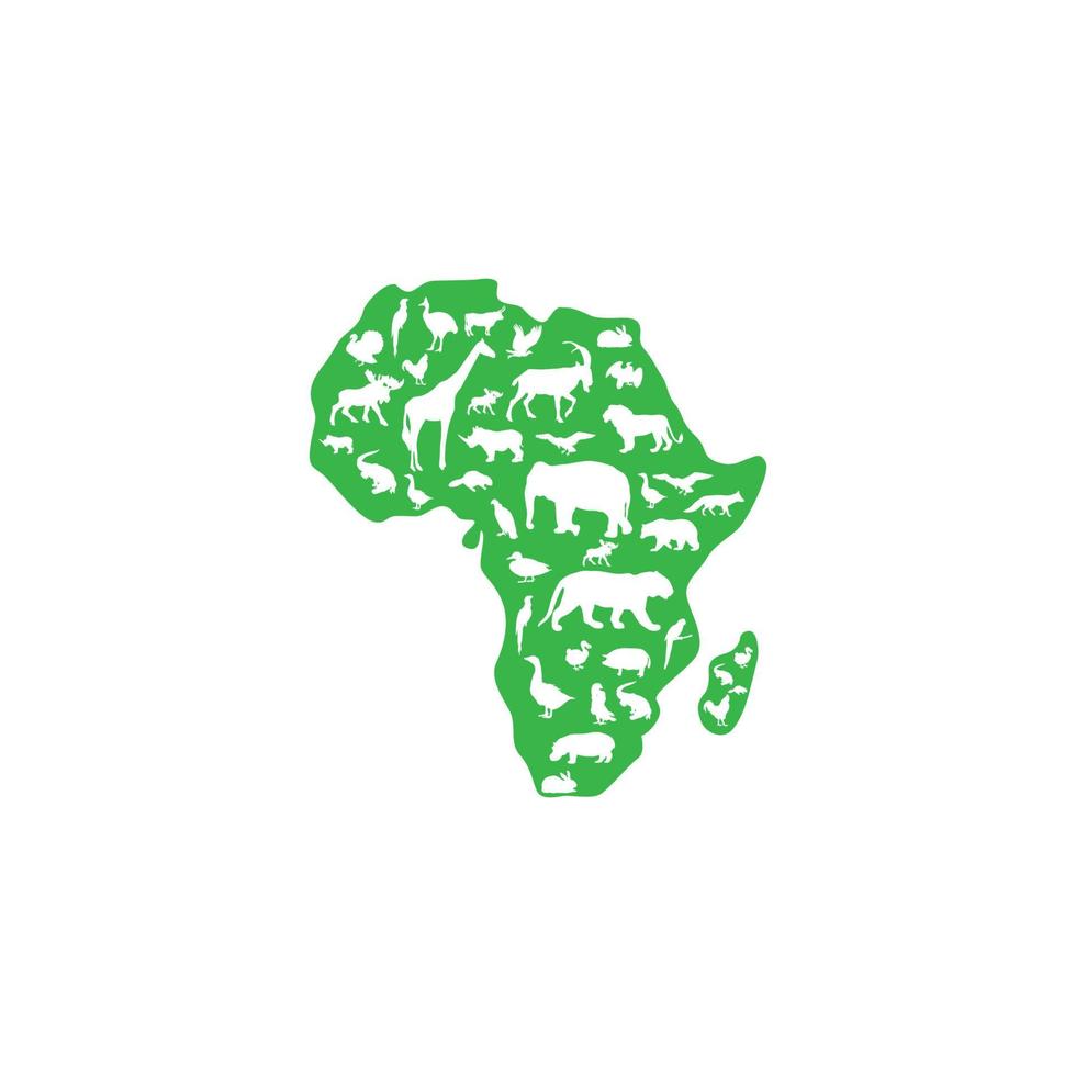 animal zoológico africano abstracto logo vector símbolo icono ilustración diseño