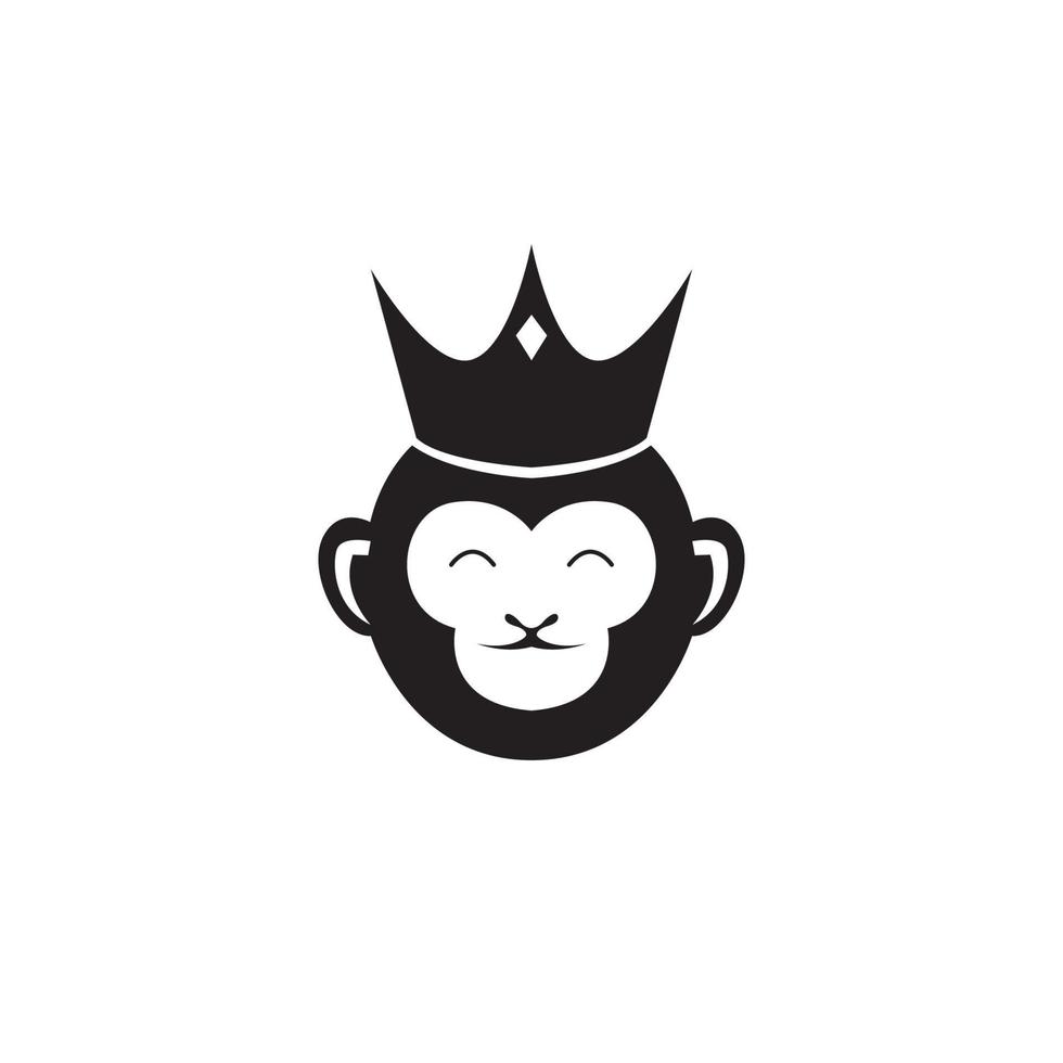 MONKEY KING LOGO VECTOR SYMBOL ICON ILLUSTRATION MODERN DESIGN