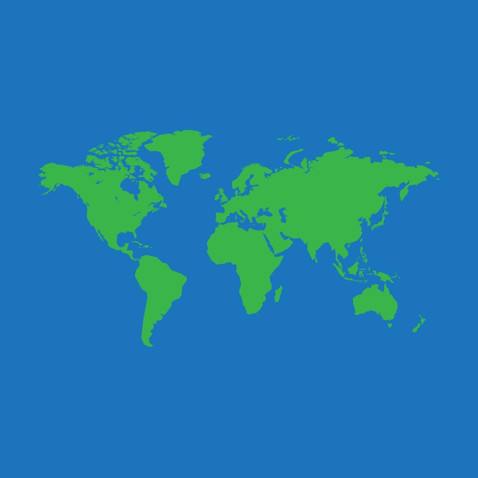 Ilustración de diseño de icono de vector de plantilla de logotipo de mapa mundial