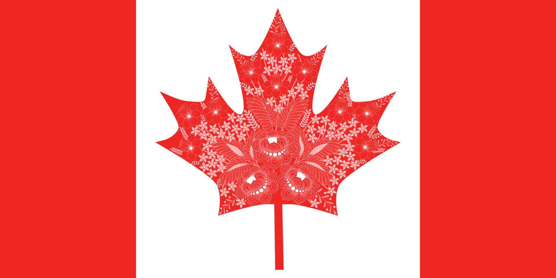 Canada flag banner vector