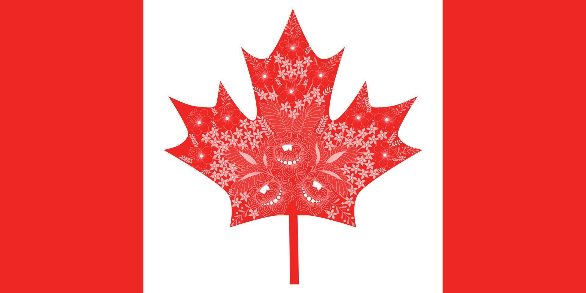 bandera de canadá vector