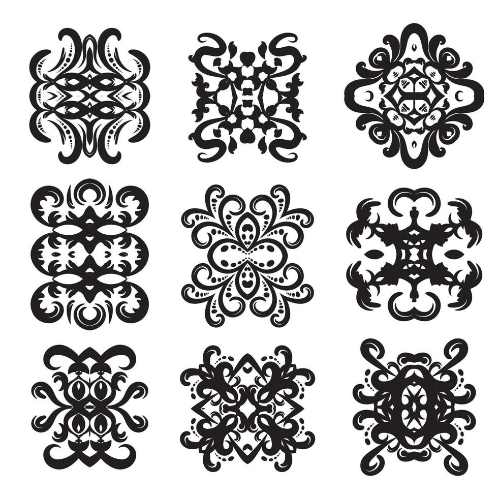 ornamento elementos decorativos diseño vectorial vector