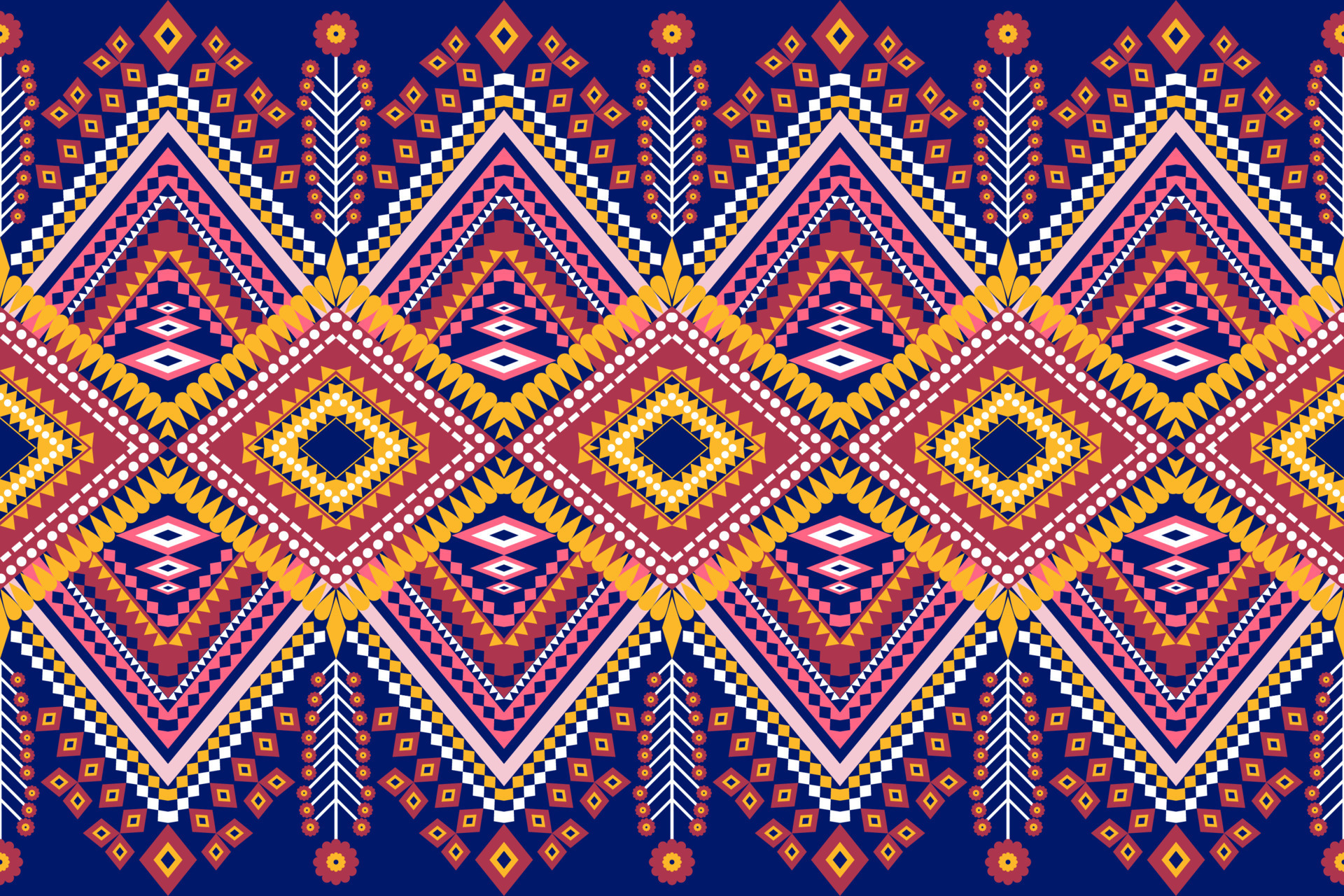 Seamless geometric ethnic asian oriental and tradition pattern design ...