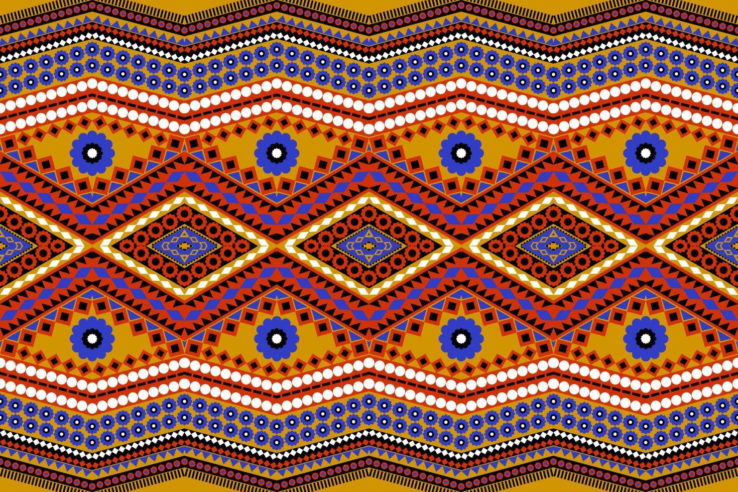 Seamless geometric ethnic asian oriental and tradition pattern design for texture and background. Silk and fabric pattern decoration for carpet, clothing, wrapping and wallpaper vector