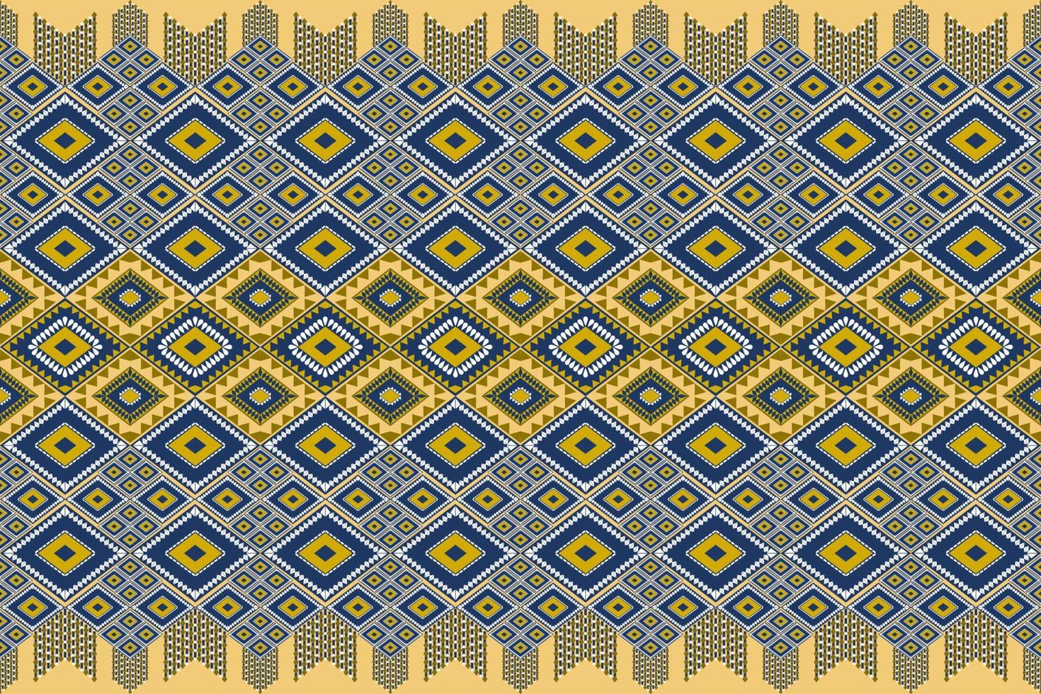 Seamless geometric ethnic asian oriental and tradition pattern design for texture and background. Silk and fabric pattern decoration for carpet, clothing, wrapping and wallpaper vector