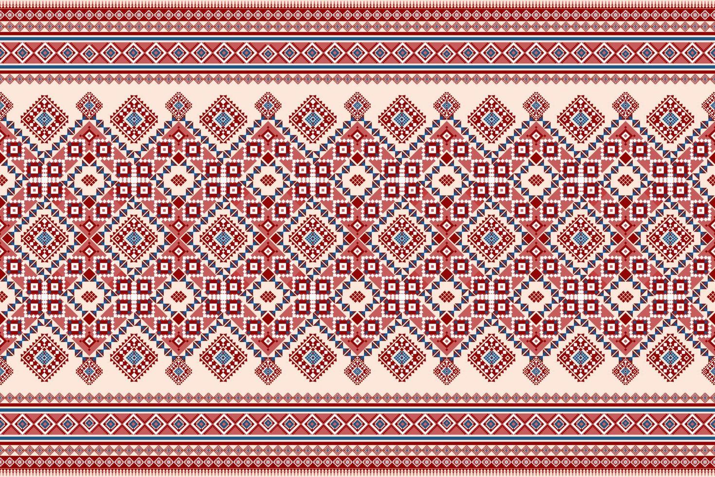 Seamless geometric ethnic asian oriental and tradition pattern design for texture and background. Silk and fabric pattern decoration for carpet, clothing, wrapping and wallpaper vector