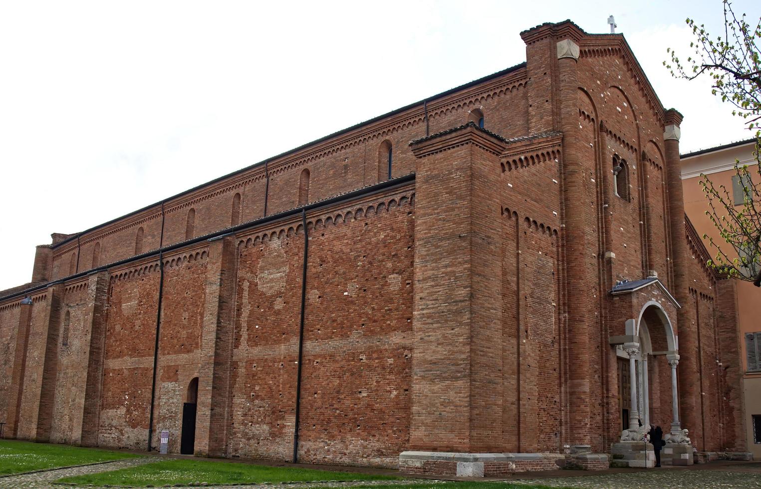 Famous medieval Abbey of Nonantola, Abbazia di Nonantola. Modena. Italy photo