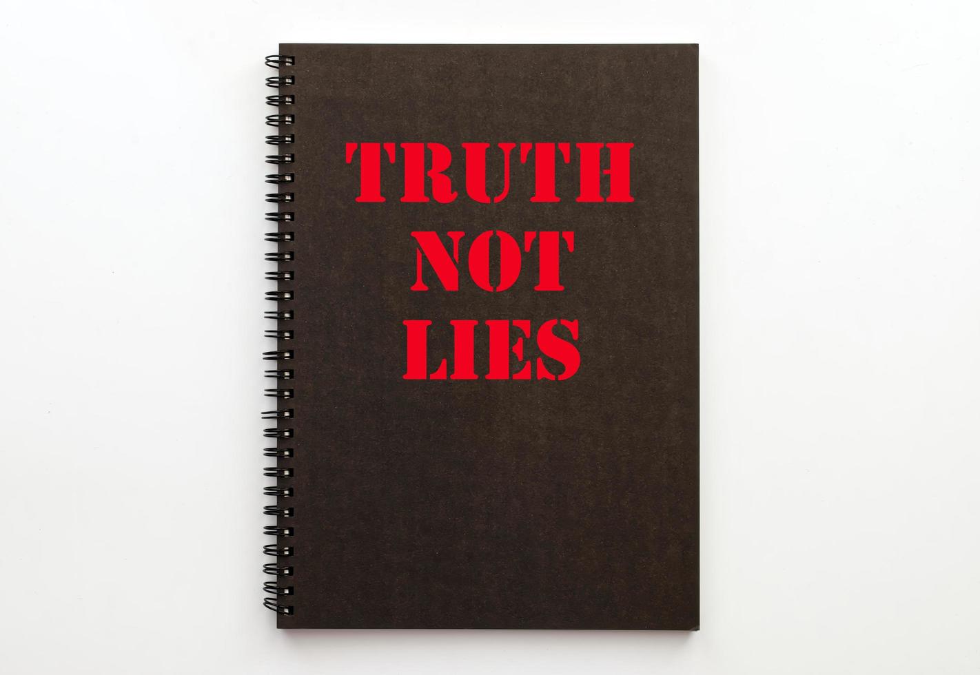 Truth not lies. Tell the truth concept. Inspirational and motivational
