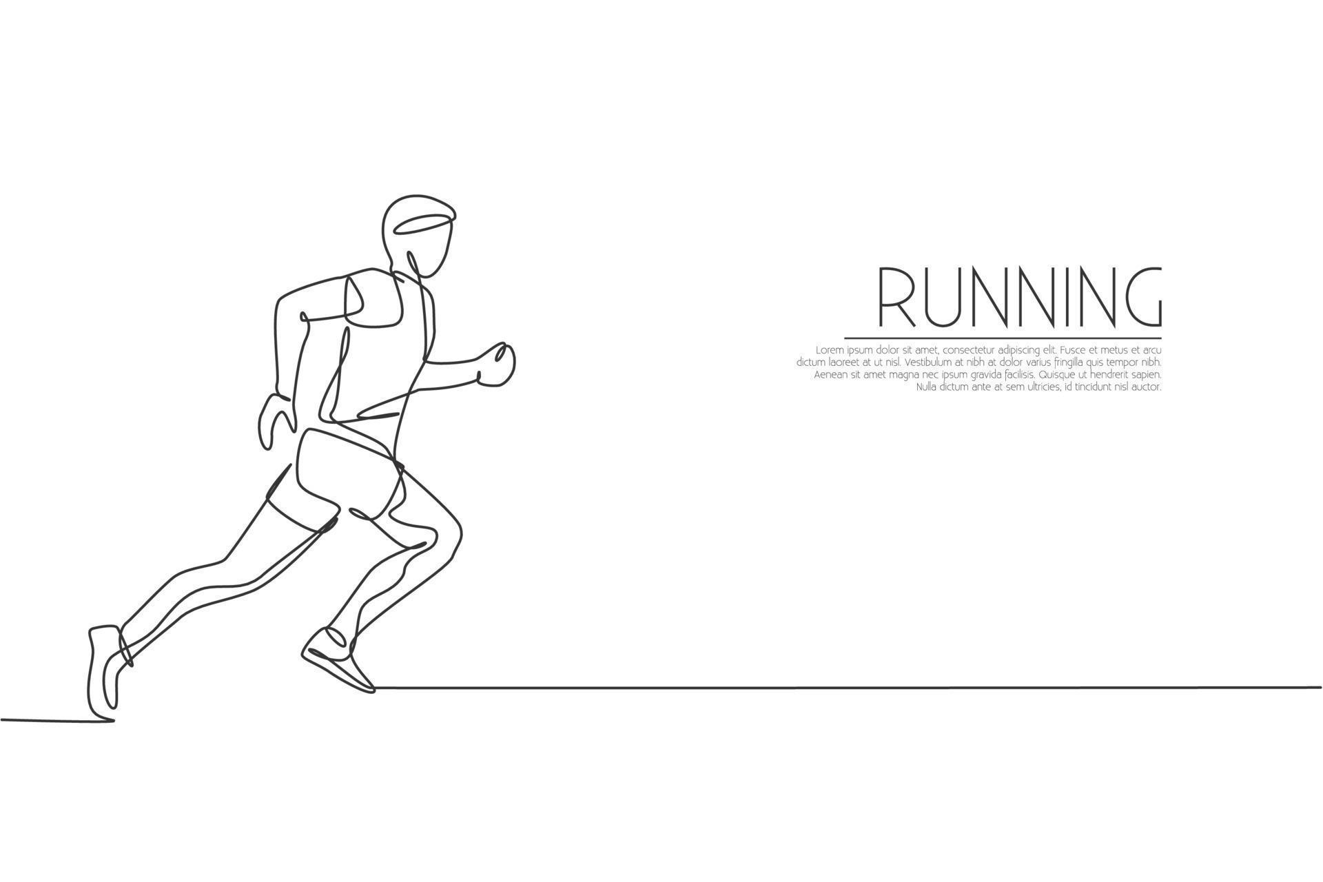 Running line. Running line