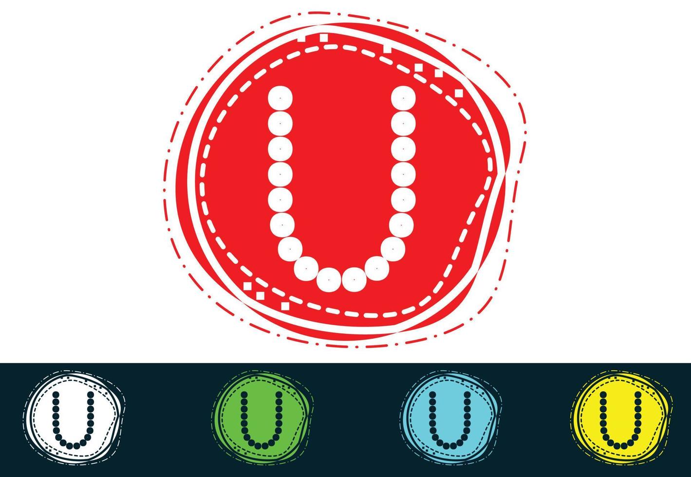 U letter new logo and icon design vector