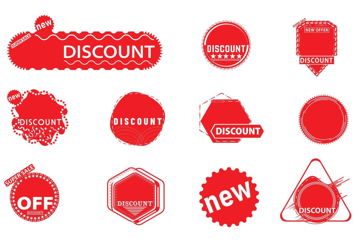 nuevo paquete de plantillas de diseño de logotipo y diseño de icono de formas creativas vector