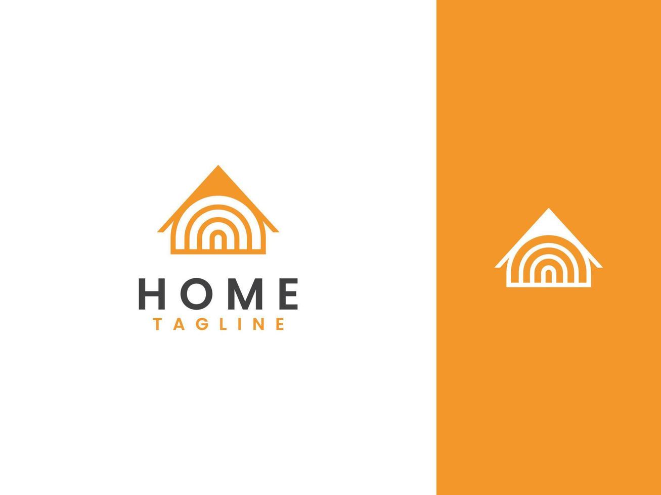 Smart home logo template, Home and fingerprint concept vector