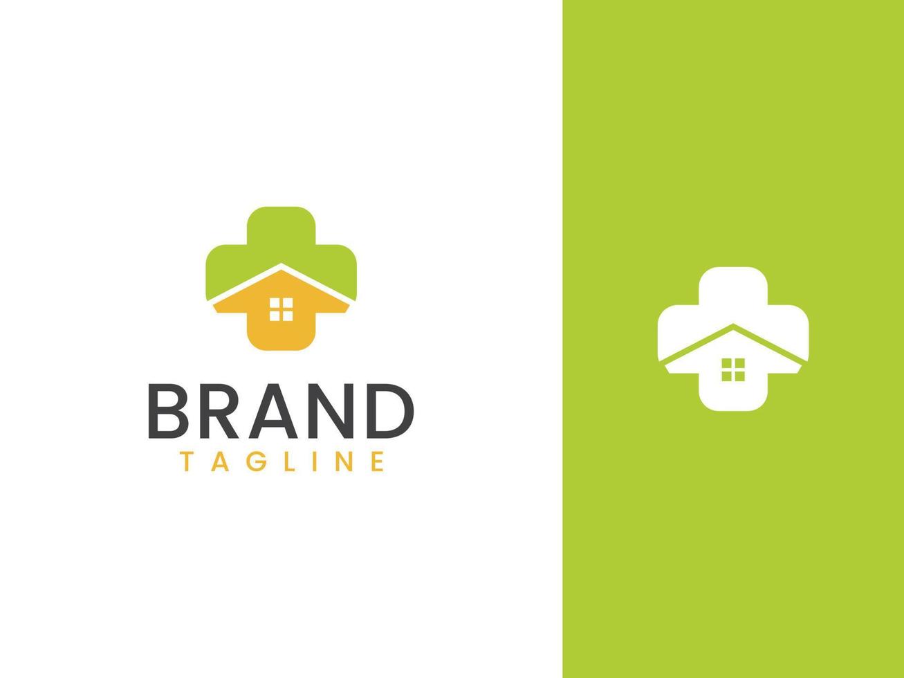 Medical Home logo template for business and company vector