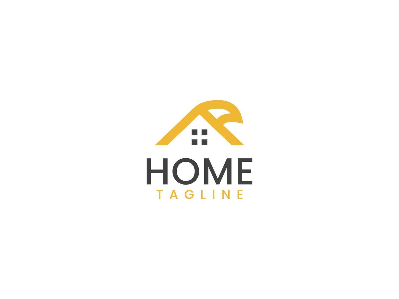 Creative Eagle home logo template for business and company vector