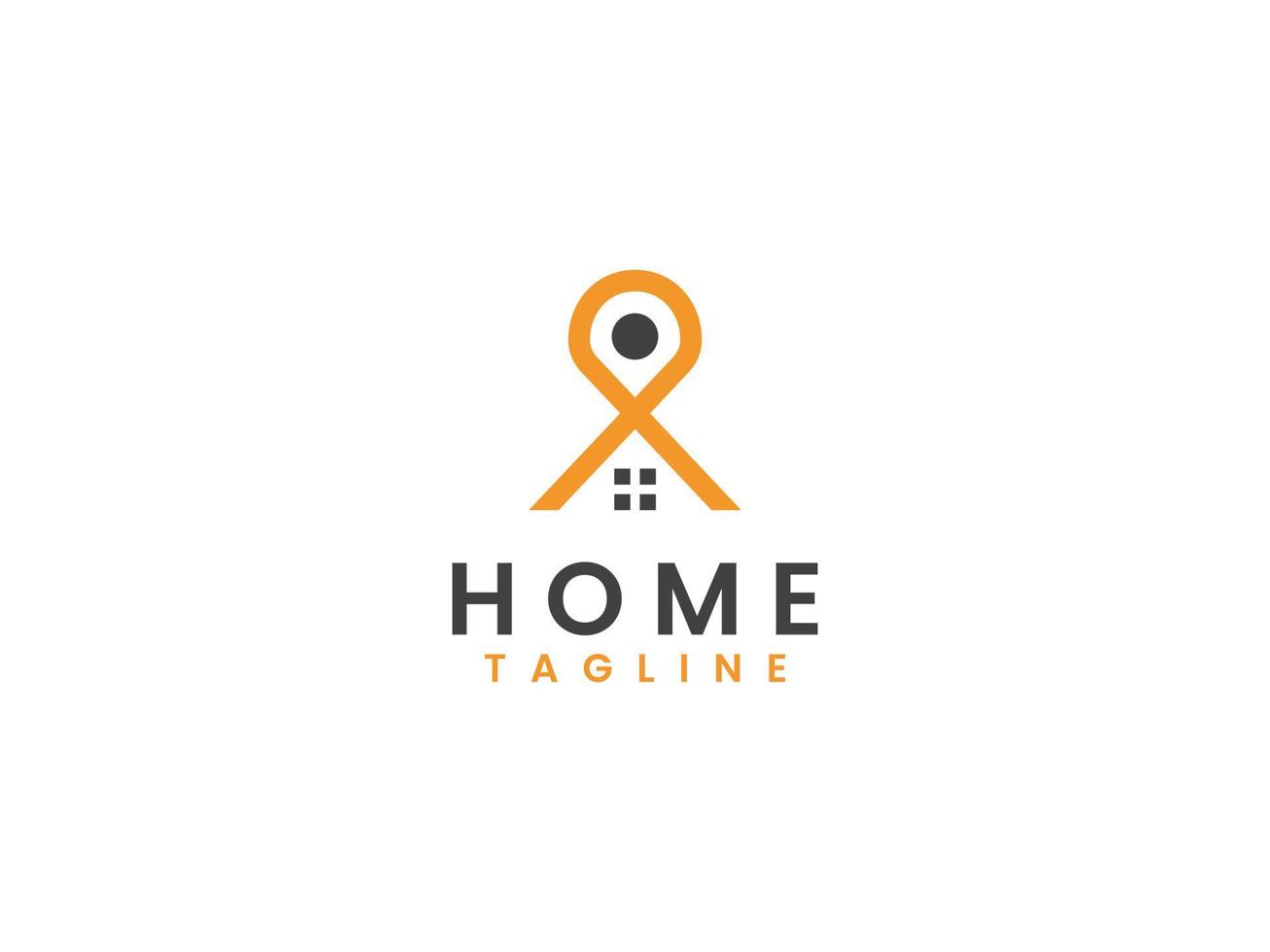 House location logo template, Letter S and house concept vector