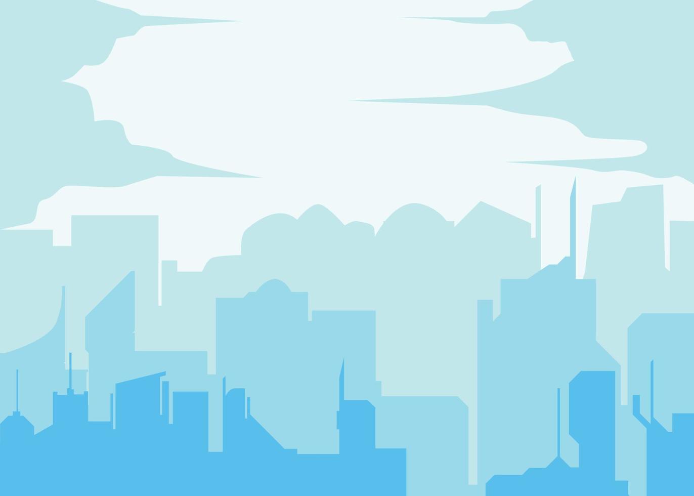 Buildings silhouette cityscape background. Modern architecture. Urban city landscape vector