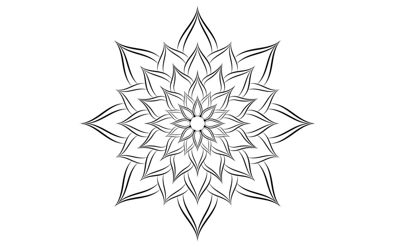 patrón floral mandala, elementos decorativos vintage vector