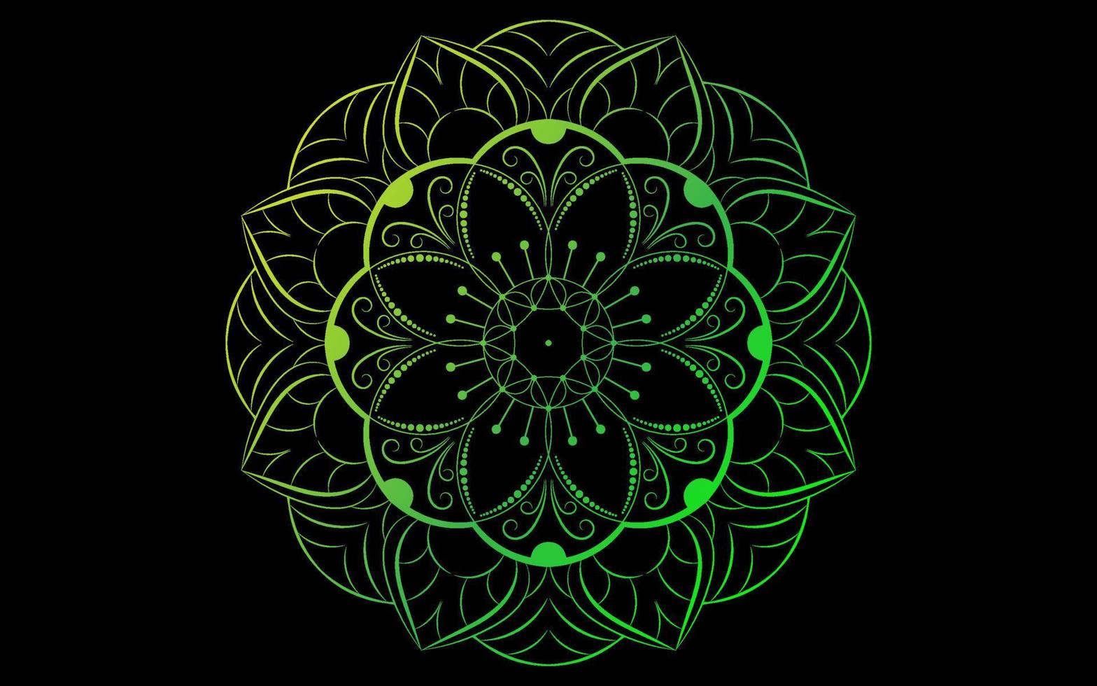 Mandala floral pattern, Vintage decorative elements vector