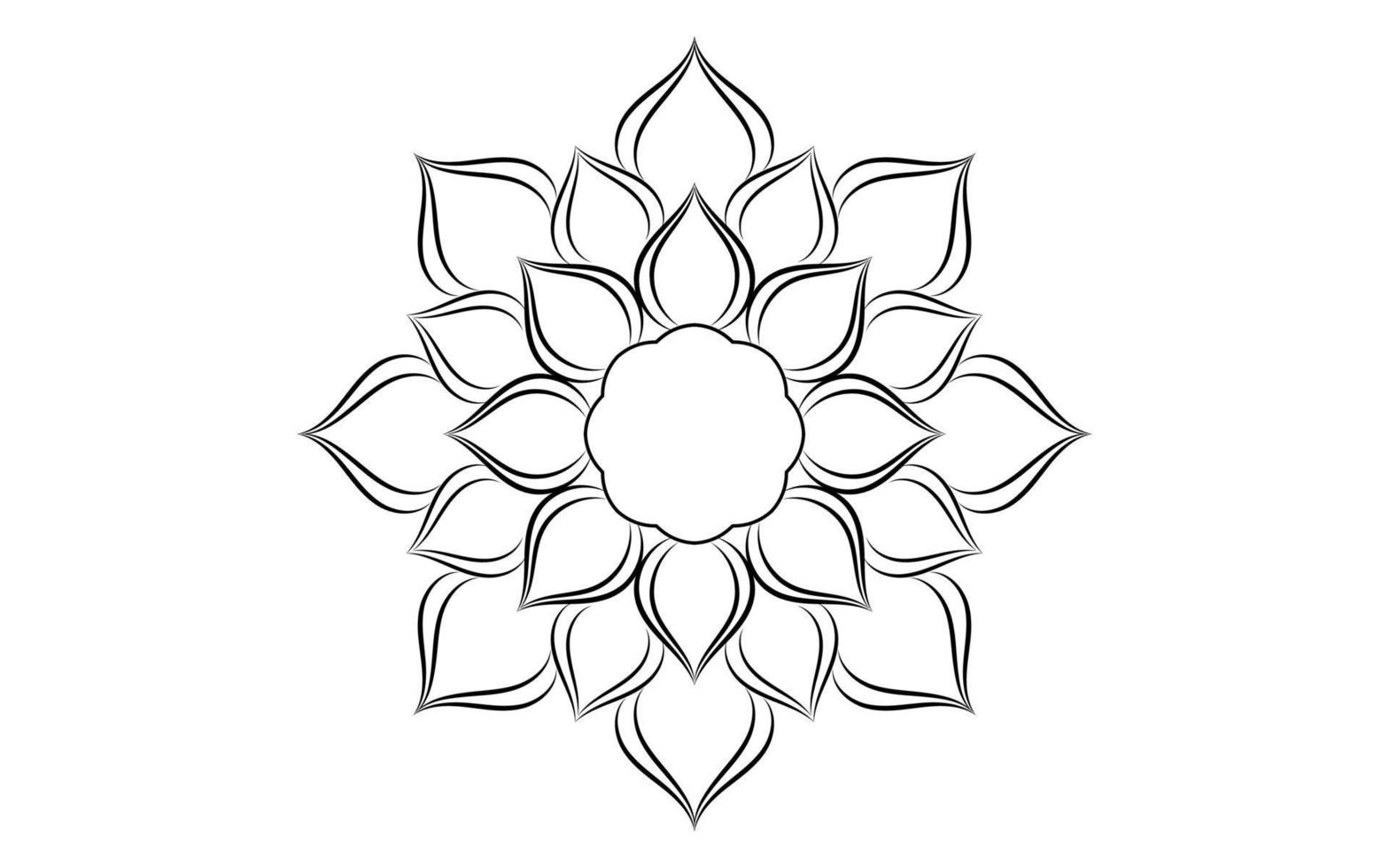 Mandala floral pattern, Vintage decorative elements vector