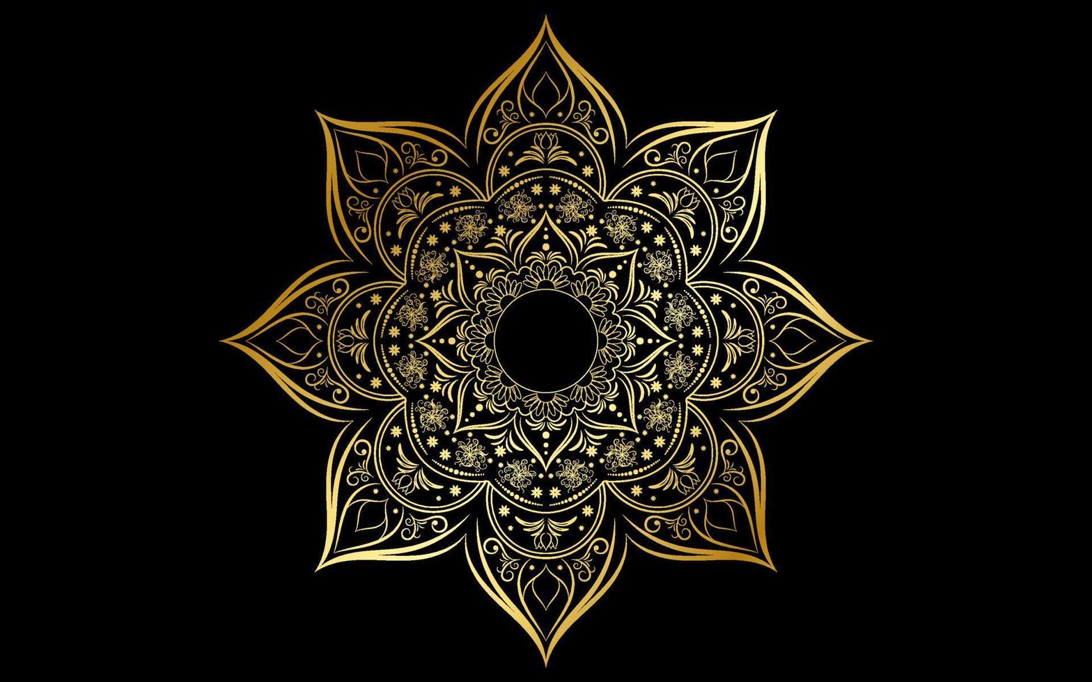 Mandala floral pattern, Vintage decorative elements vector
