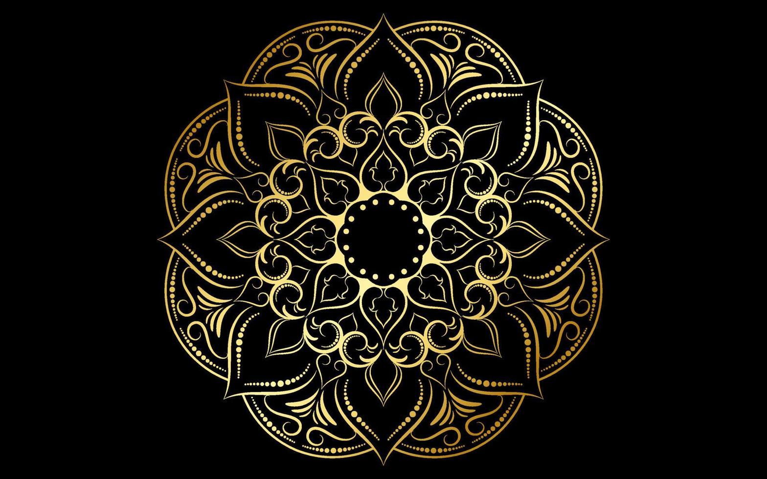 Mandala floral pattern, Vintage decorative elements vector