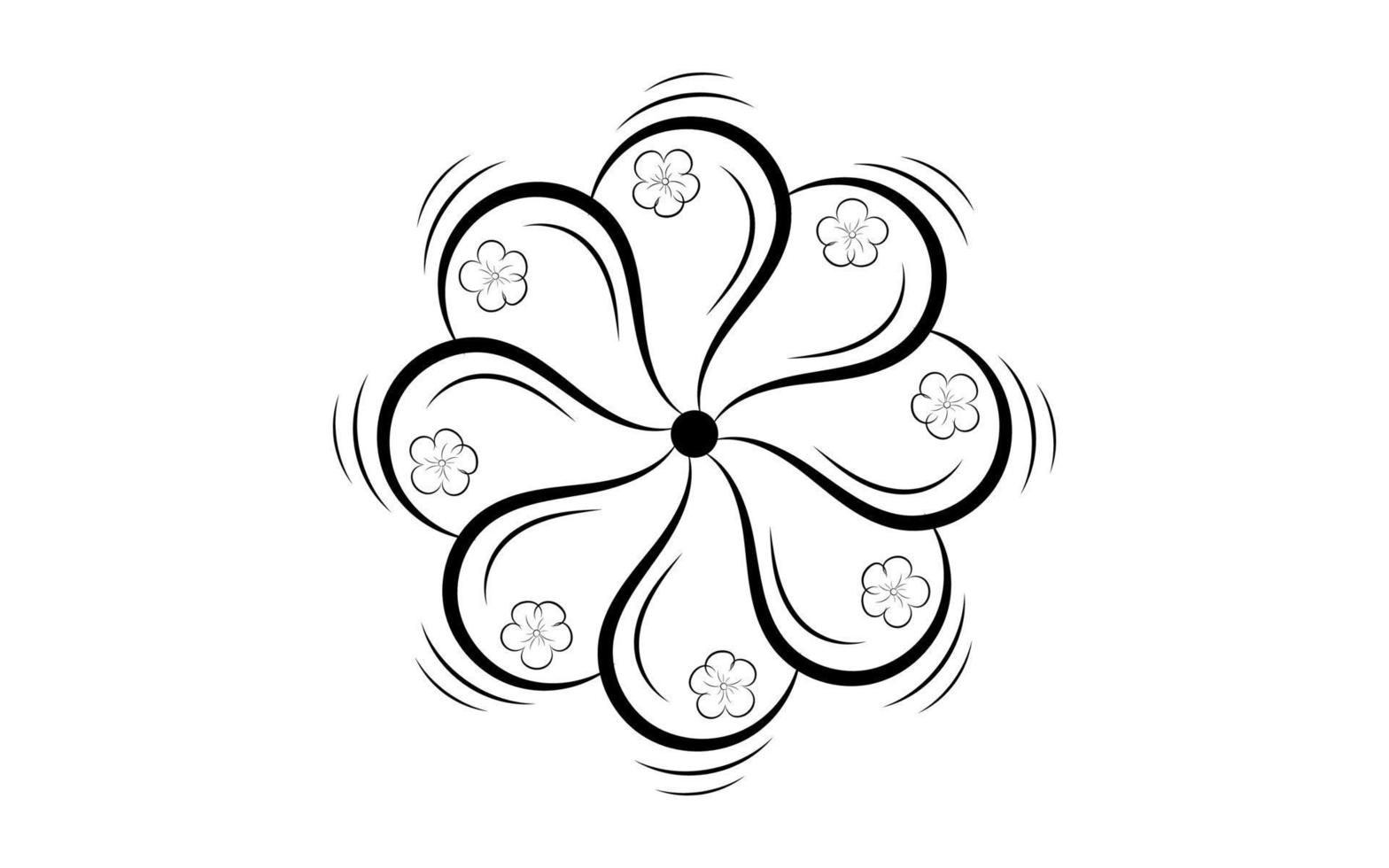 Mandala floral pattern, Vintage decorative elements vector